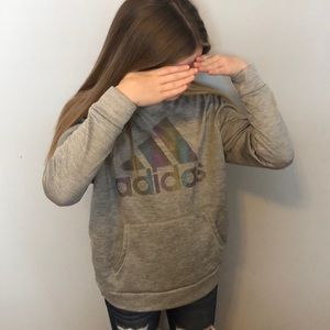Gray Adidas Hoodie.